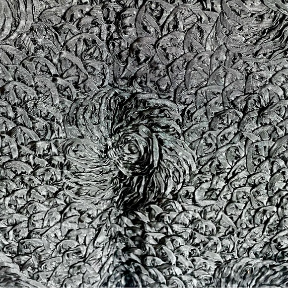 Vtg Women’s Evening Jacket Black Soutache w/ Real Fur Detachable Collar Sz 8 Fit - Picture 4 of 5